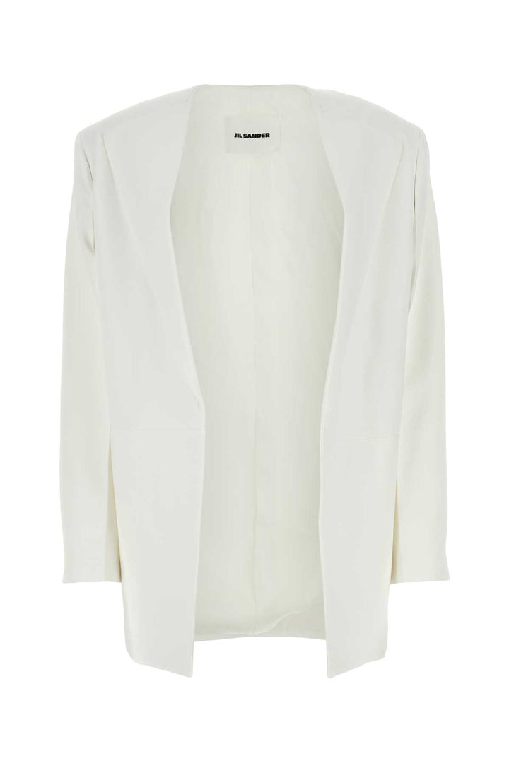 Jil Sander Women White Viscose Blazer