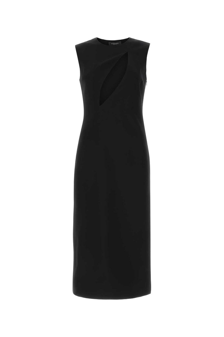 Versace Women Black Acetate Blend Dress
