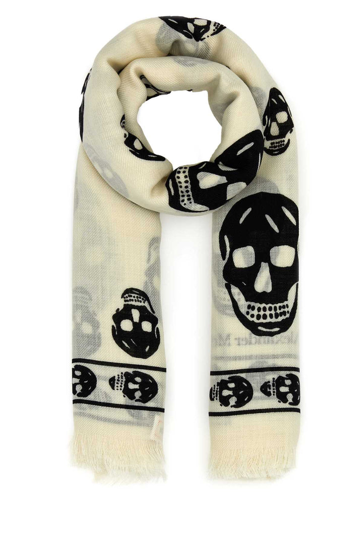 Alexander Mcqueen Women Embroidered Wool Foulard