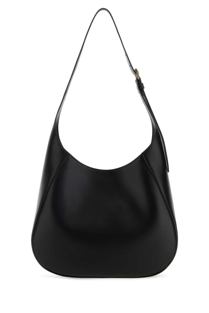 Prada Women Black Leather Shoulder Bag