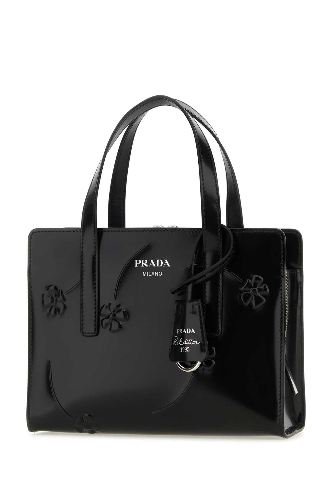 Prada Women Black Leather Re-Edition 1995 Handbag