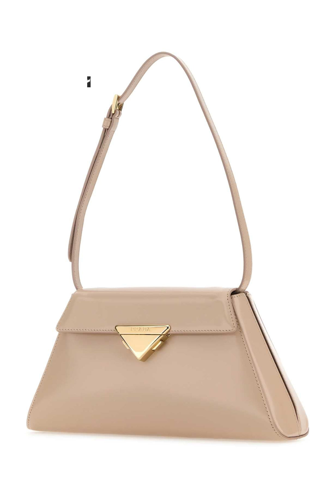 Prada Women Powder Pink Leather Shoulder Bag