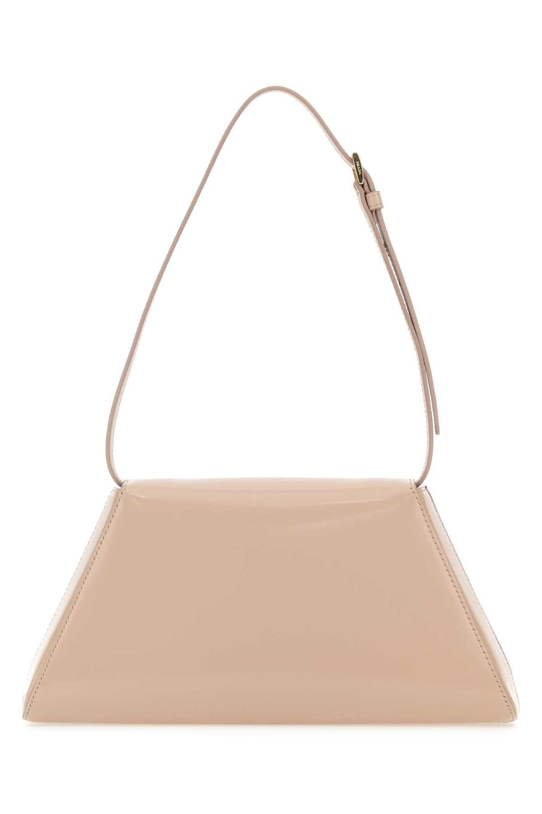 Prada Women Powder Pink Leather Shoulder Bag