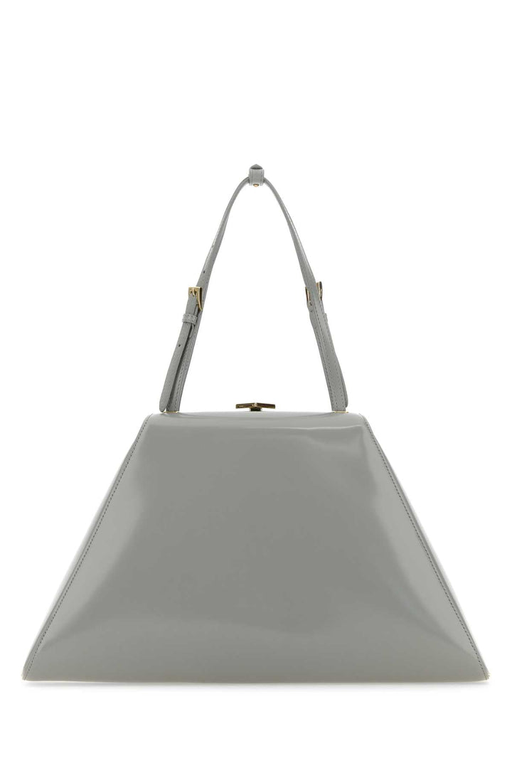 Prada Women Light Grey Leather Handbag