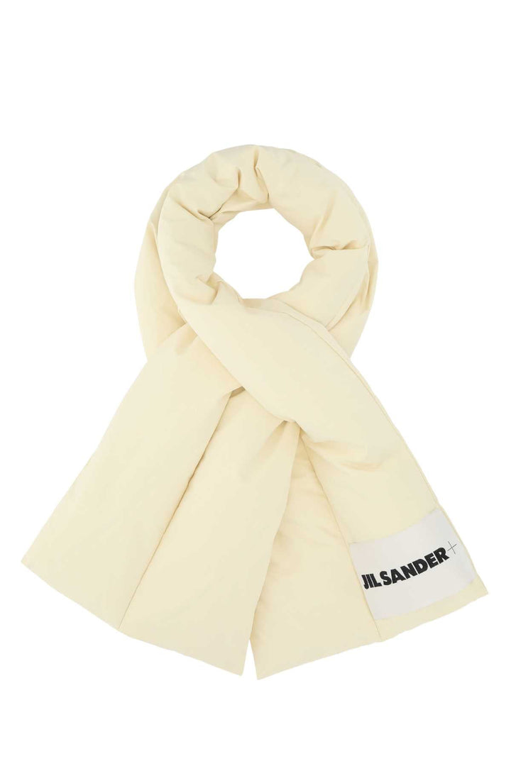 Jil Sander Women Cream Polyester Scarf