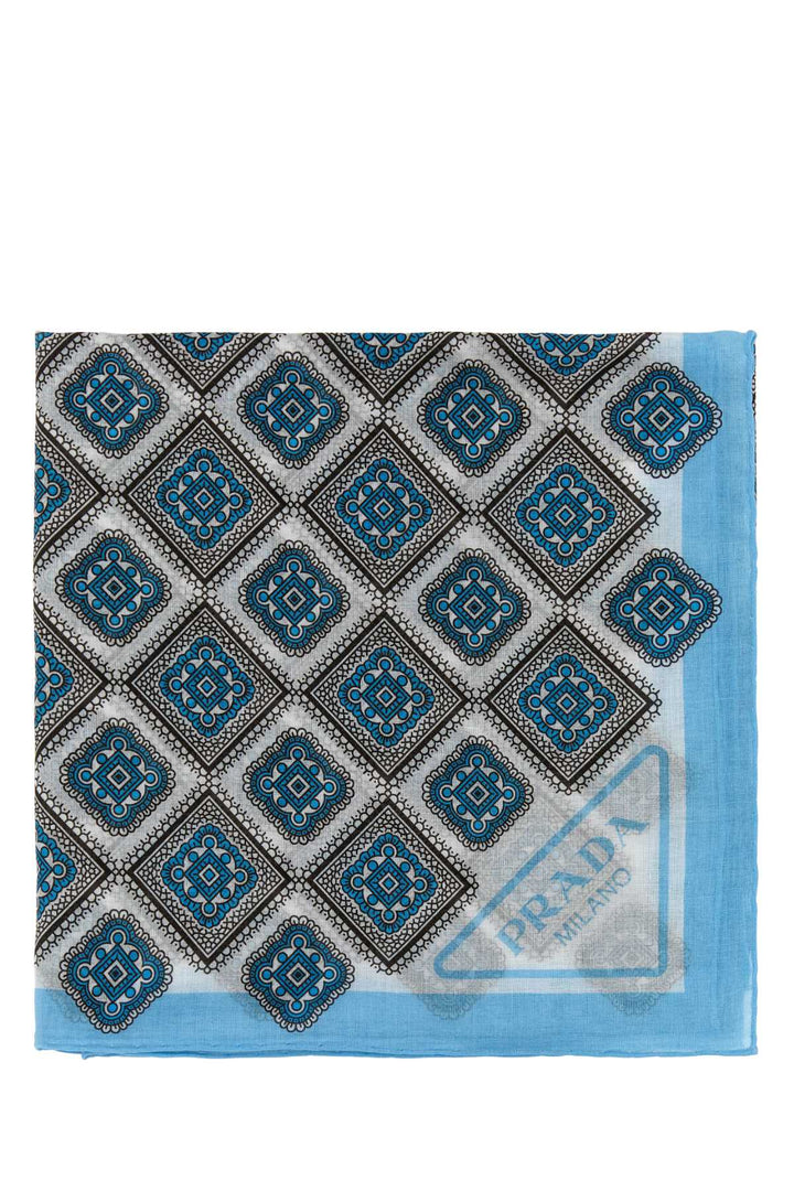Prada Women Printed Cotton Foulard