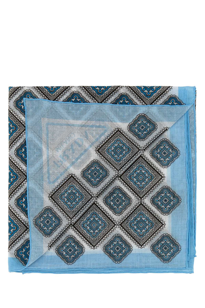 Prada Women Printed Cotton Foulard