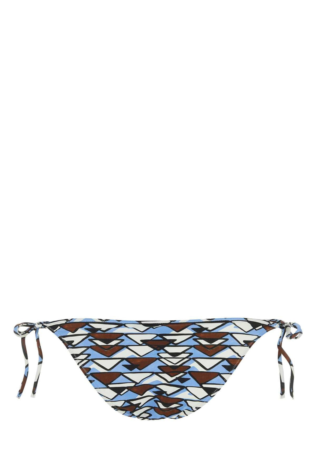 Prada Women Printed Stretch Nylon Bikini Bottom