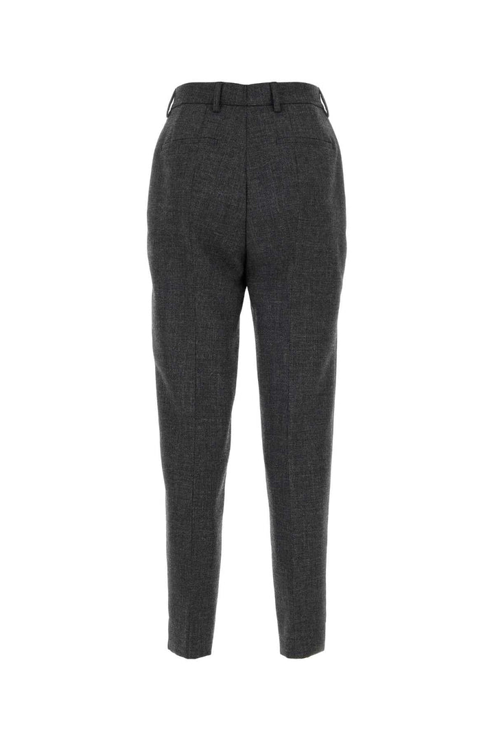Prada Women Dark Grey Wool Pant