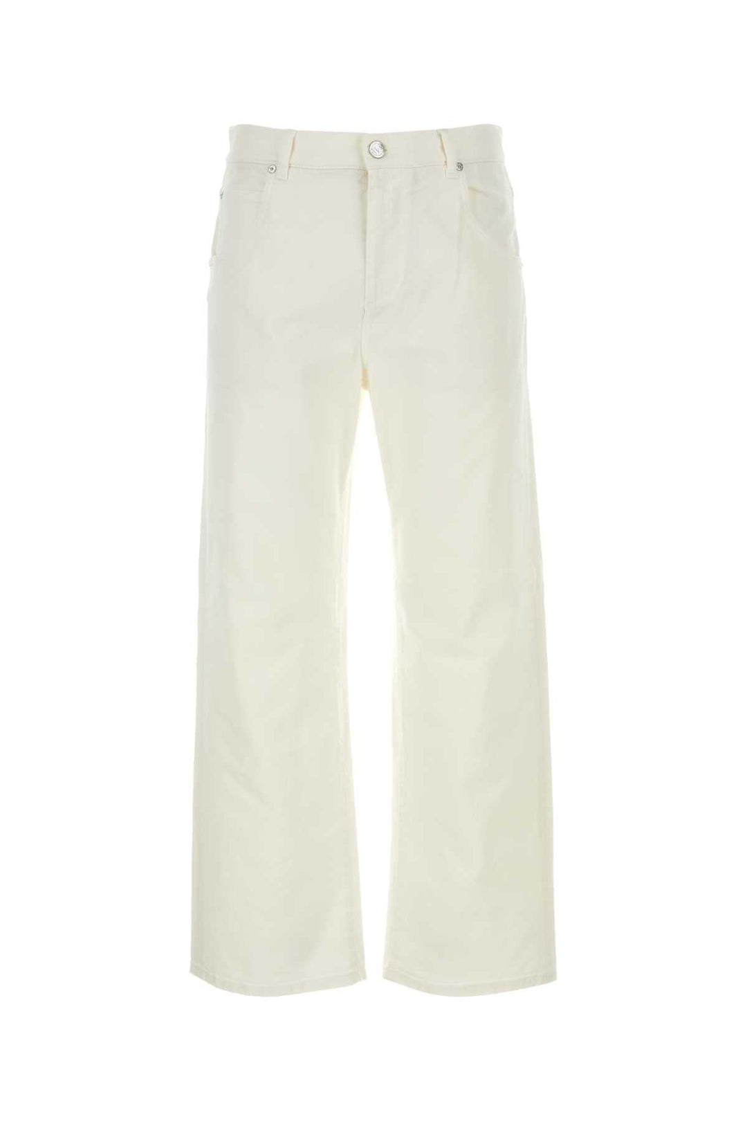 Etro Men Ivory Stretch Denim Jeans
