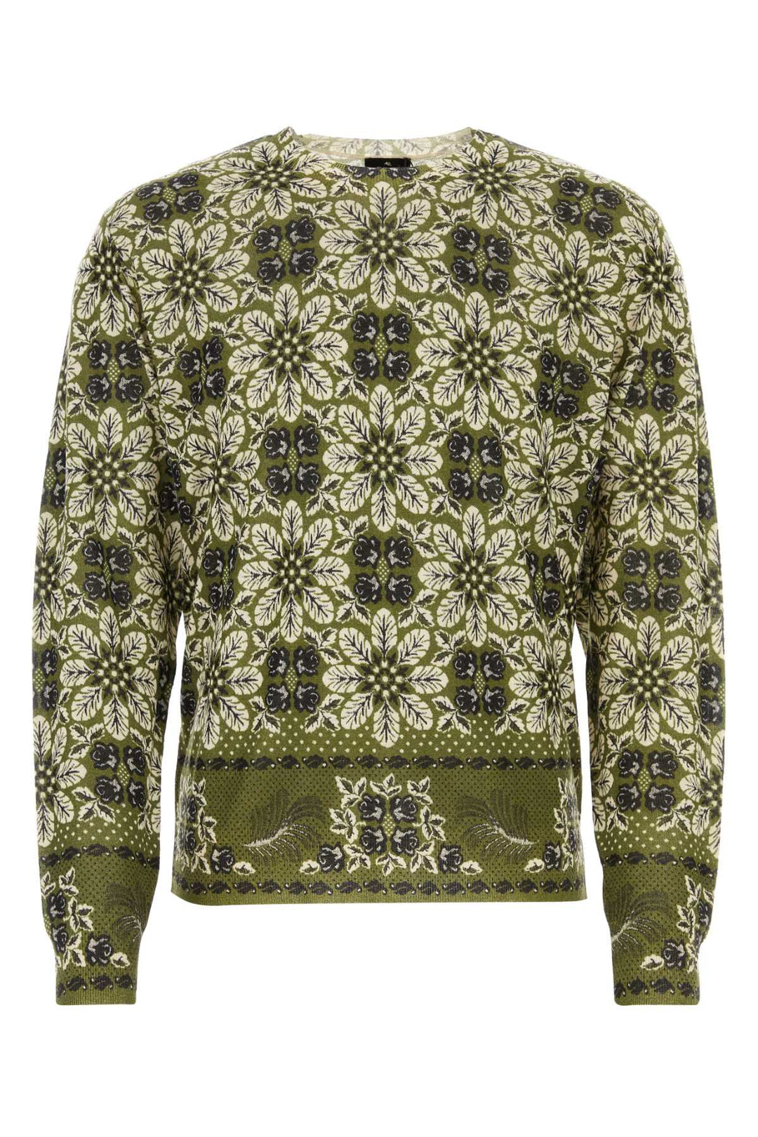 Etro Men Printed Silk Blend Sweater