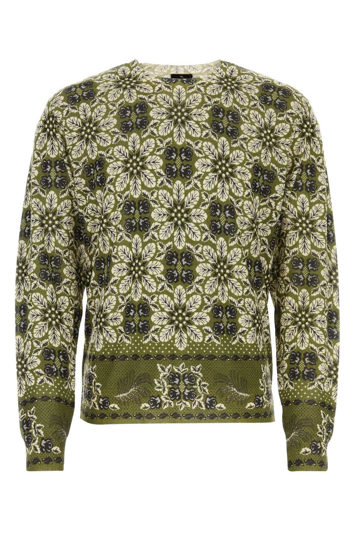 Etro Men Printed Silk Blend Sweater