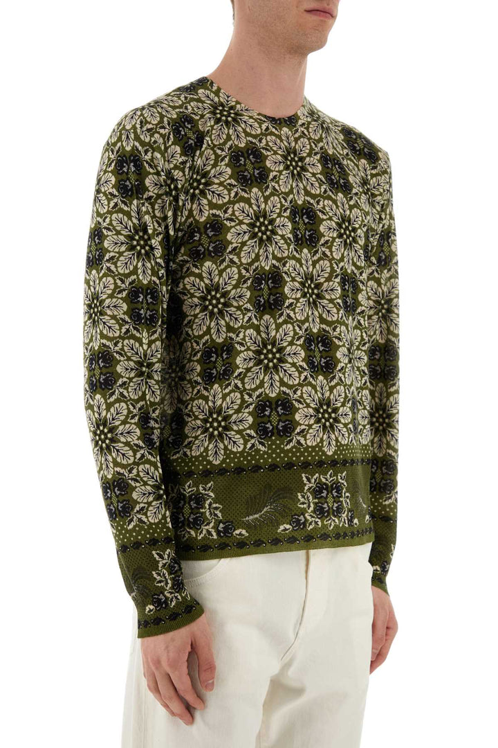 Etro Men Printed Silk Blend Sweater