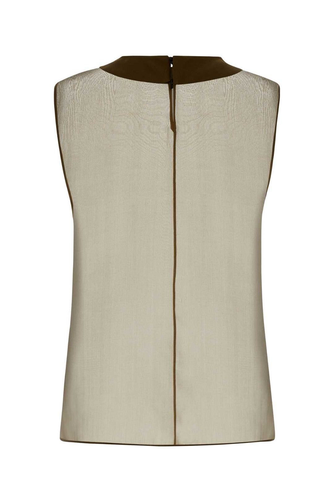 Saint Laurent Women Khaki Muslin Top