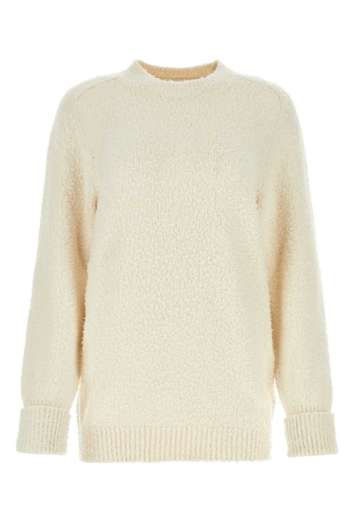 Maison Margiela Women Ivory Cotton Blend Sweater