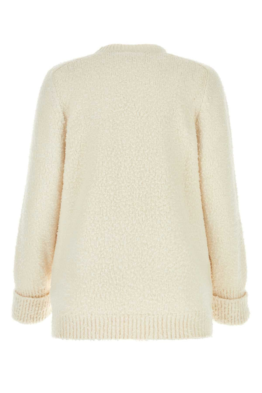 Maison Margiela Women Ivory Cotton Blend Sweater