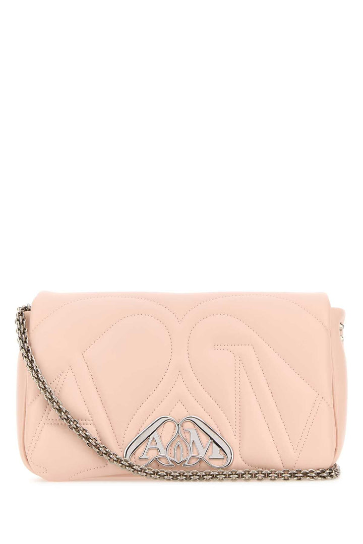Alexander Mcqueen Women Pink Leather Small Seal Shoulder Bag