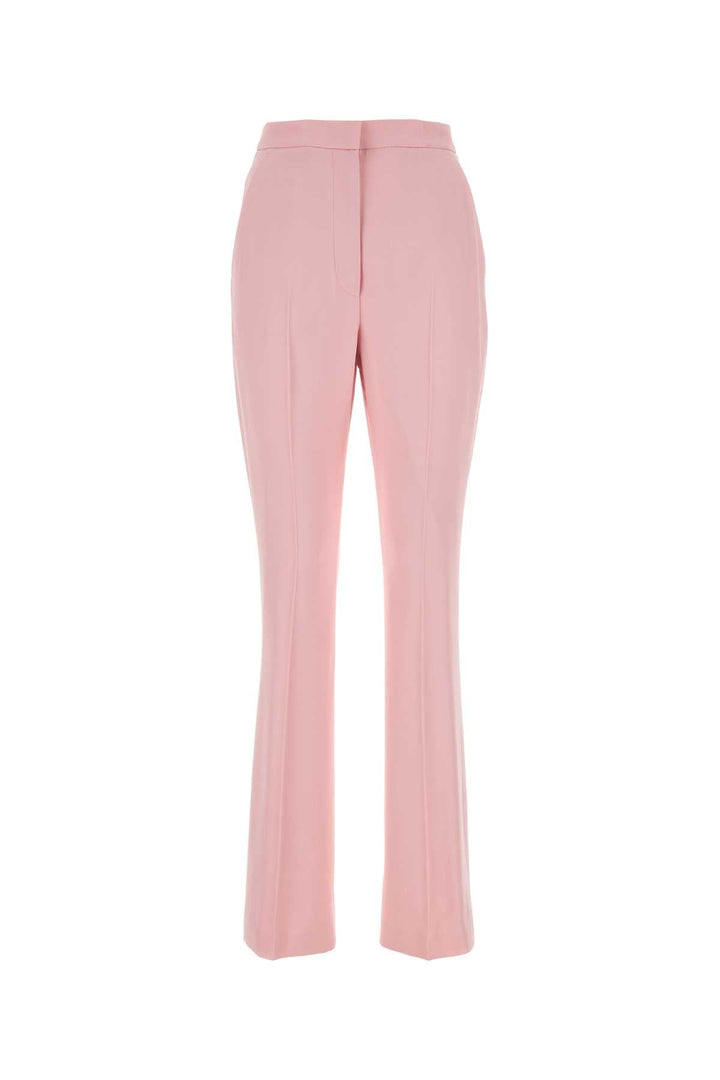 Alexander Mcqueen Women Pastel Pink Crepe Cigarette Pant