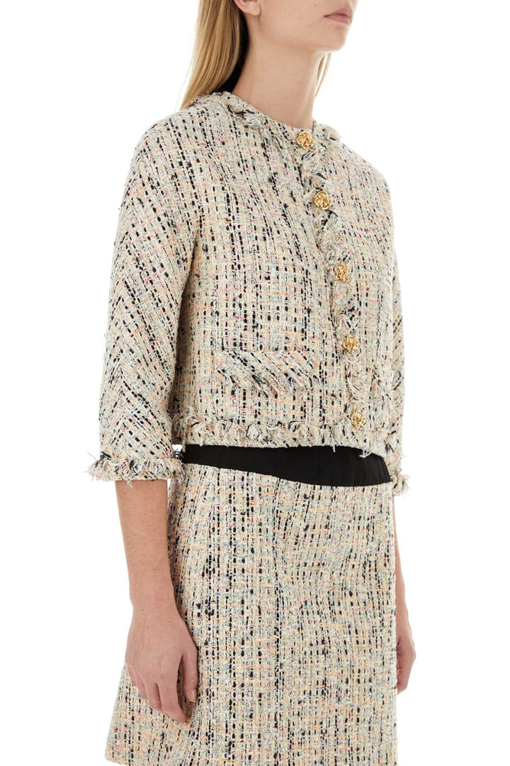 Alexander Mcqueen Women Multicolor Tweed Blazer