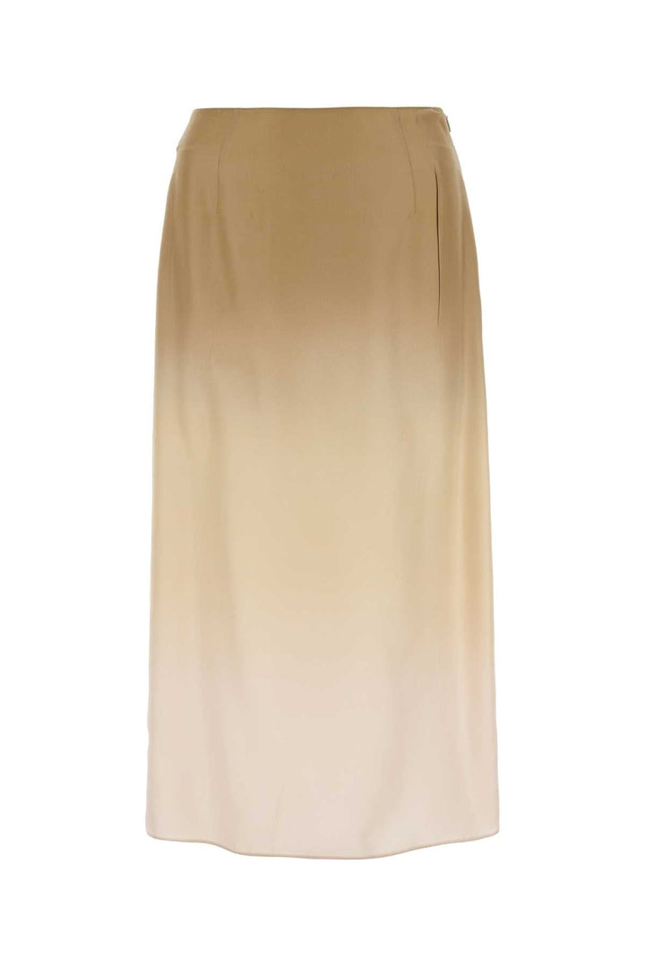 Prada Women Multicolor Silk Skirt