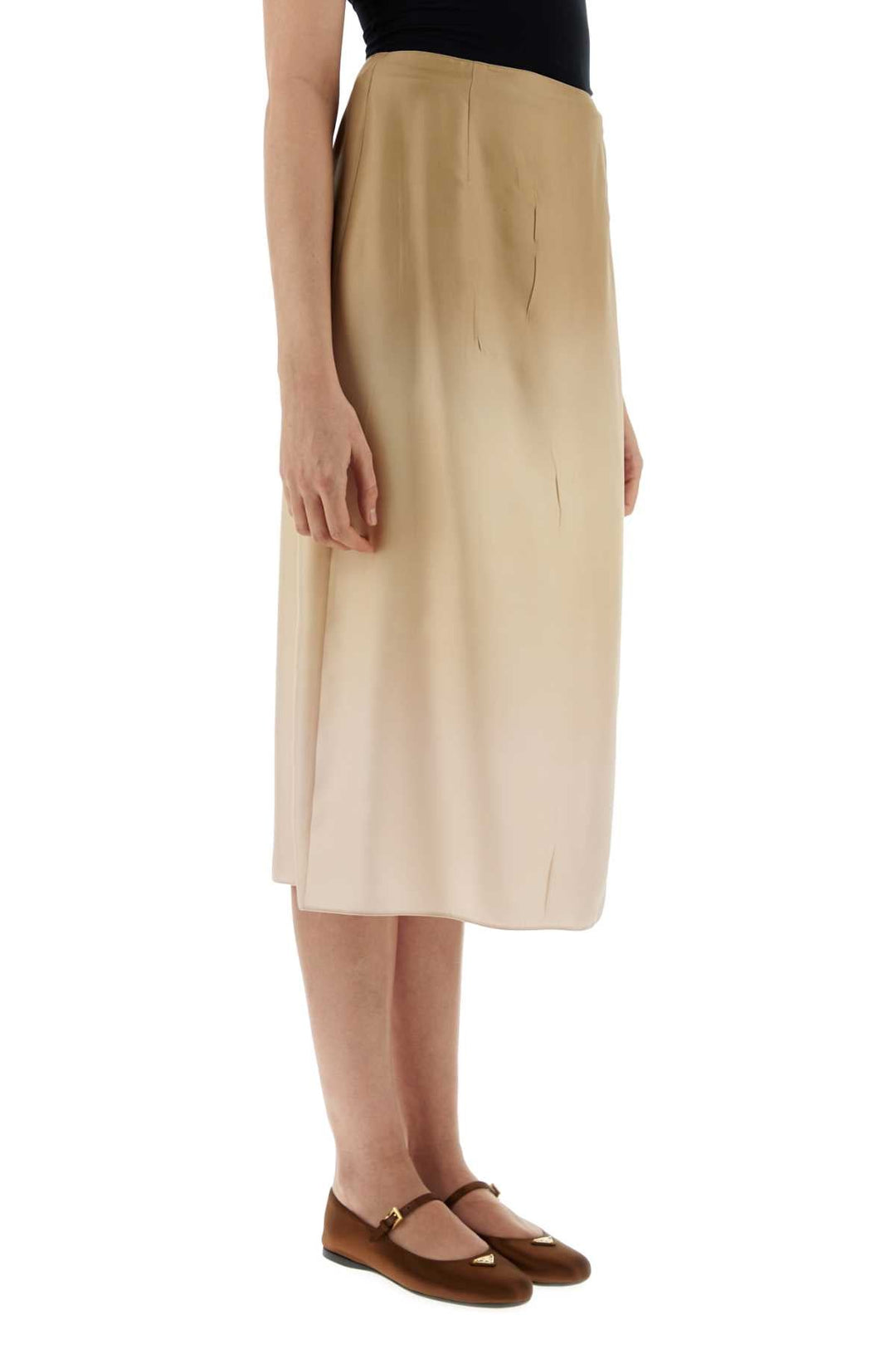 Prada Women Multicolor Silk Skirt