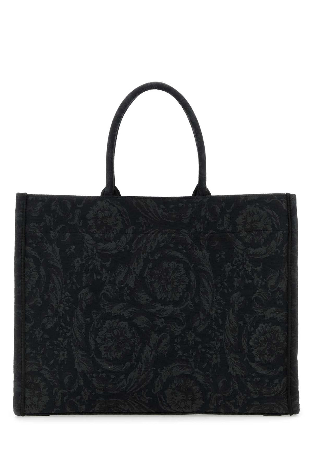 Versace Women Embroidered Fabric Big Athena Shopping Bag