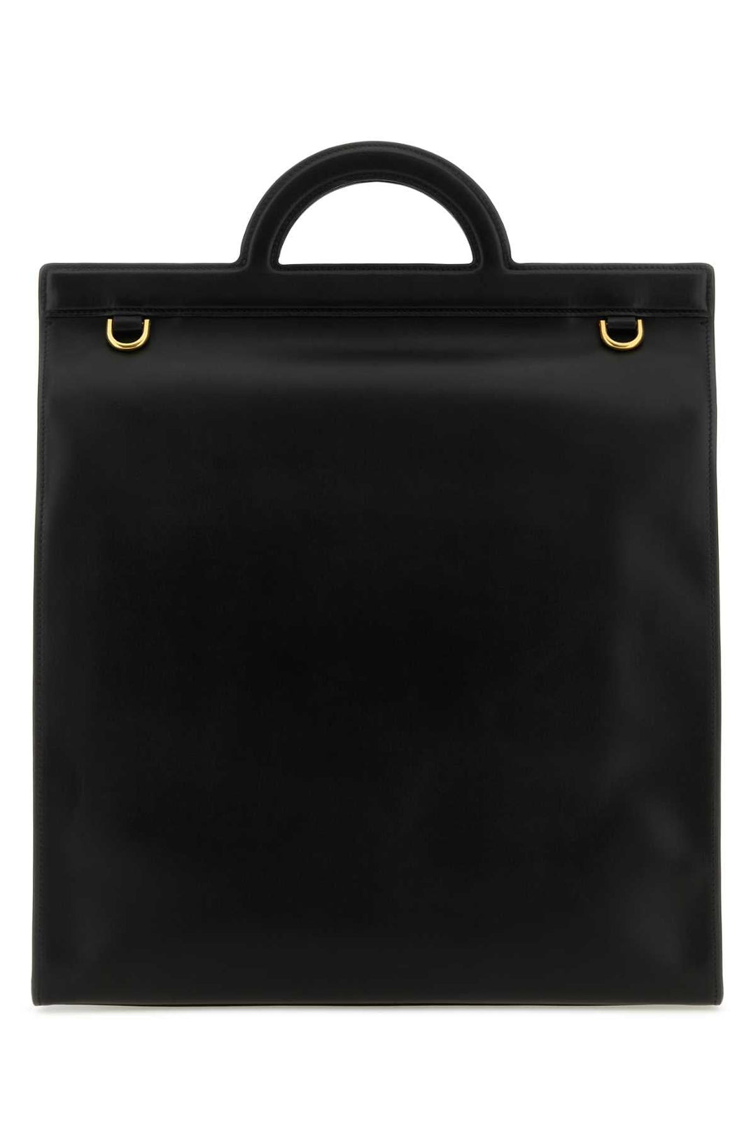 Valentino Garavani Men Black Leather Shopping Bag