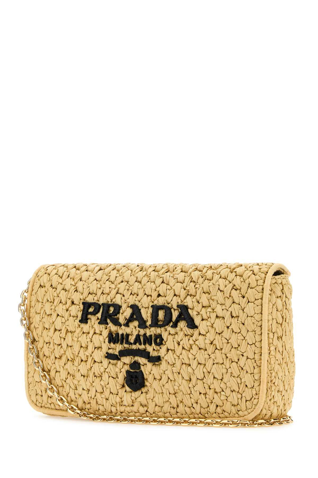 Prada Women Raffia Crossbody Bag