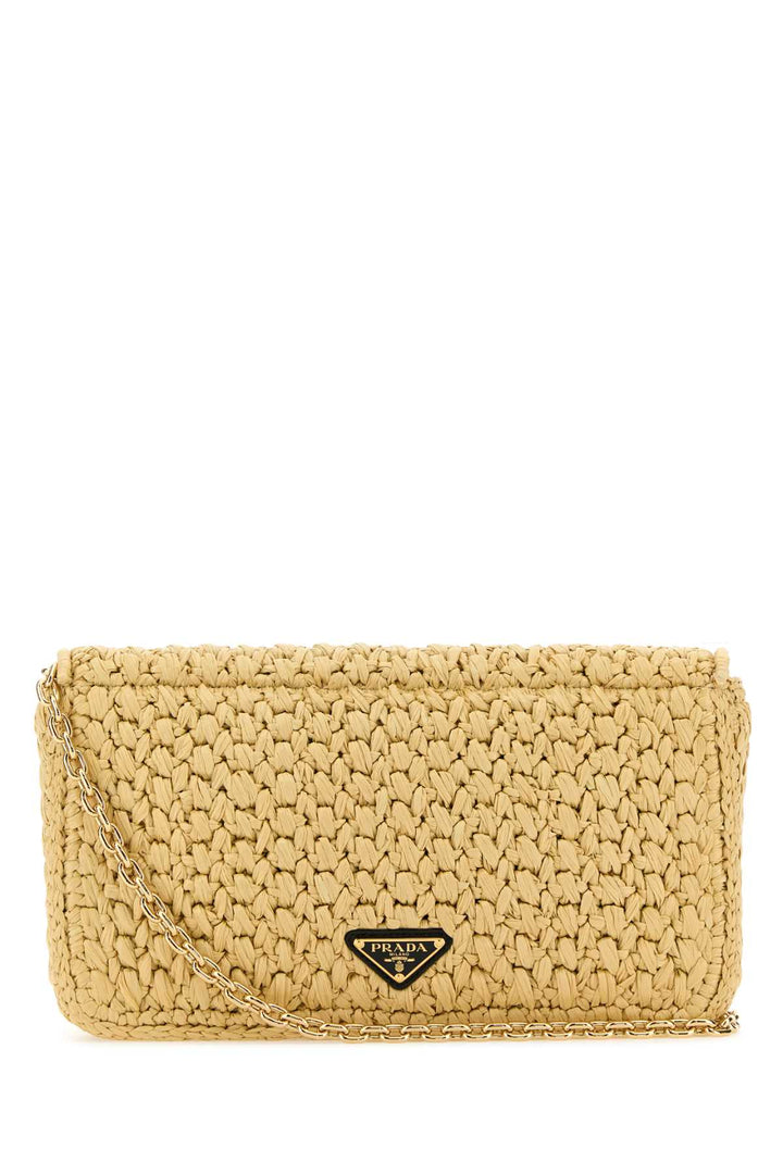Prada Women Raffia Crossbody Bag