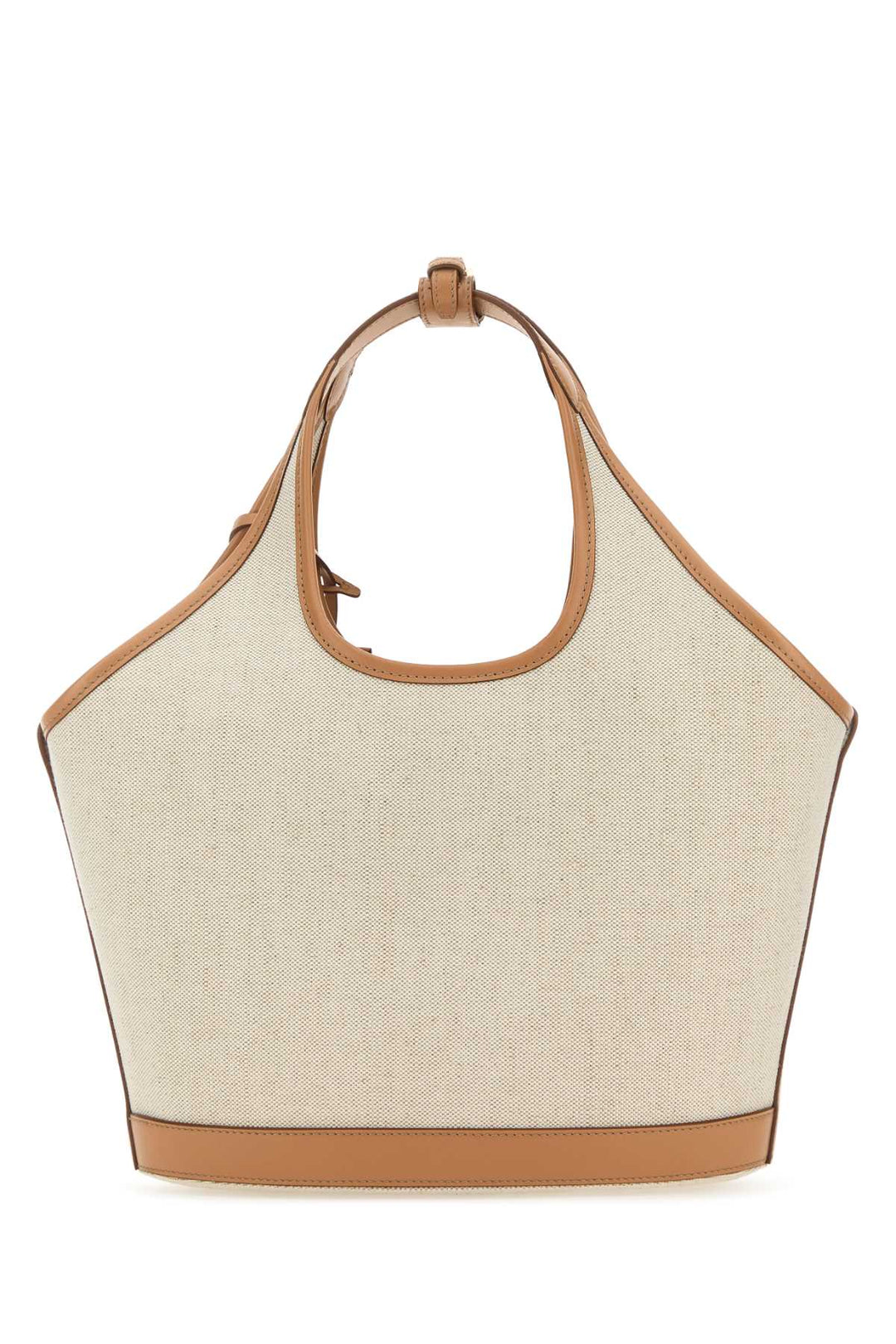 Prada Women Sand Canvas Handbag