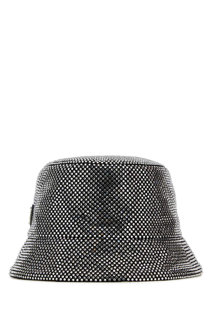 Prada Women Embellished Fabric Bucket Hat