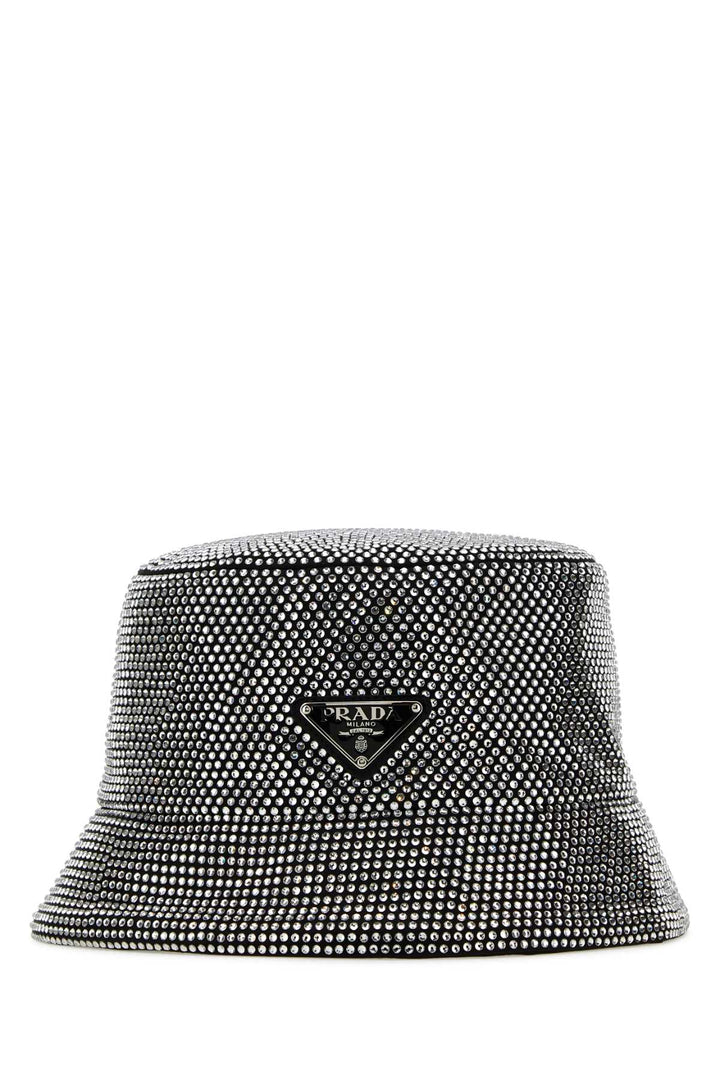 Prada Women Embellished Fabric Bucket Hat