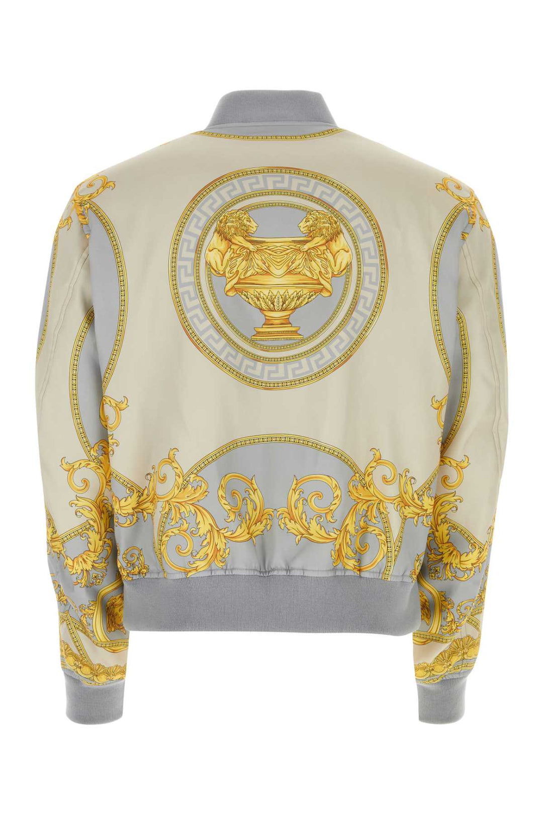 Versace Men Printed Polyester Bomber Jacket