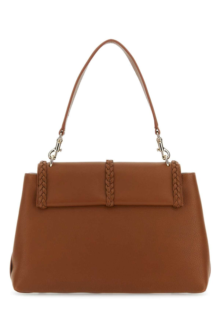 Chloe Women Caramel Leather Medium Penelope Handbag