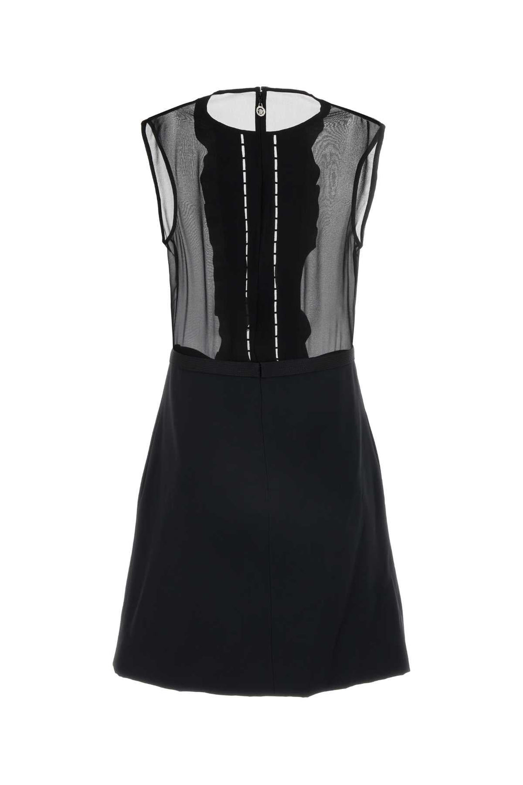 Versace Women Black Georgette Mini Dress