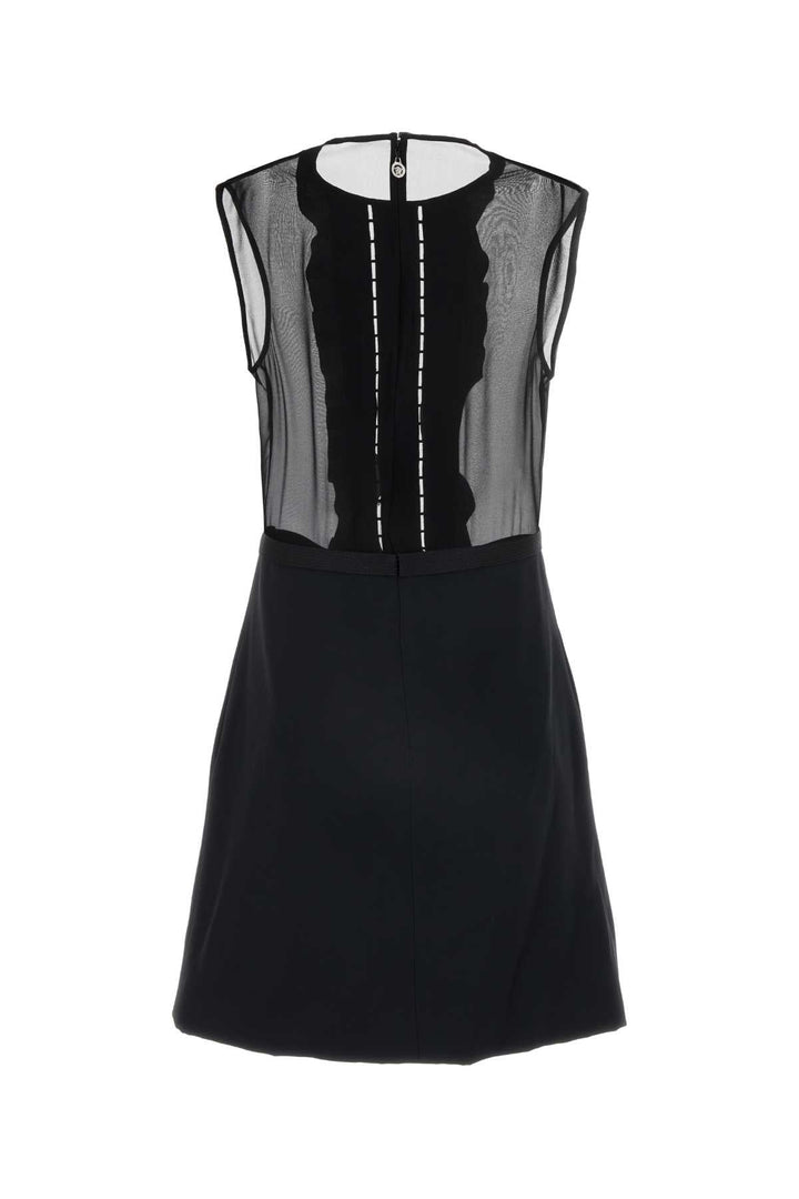 Versace Women Black Georgette Mini Dress