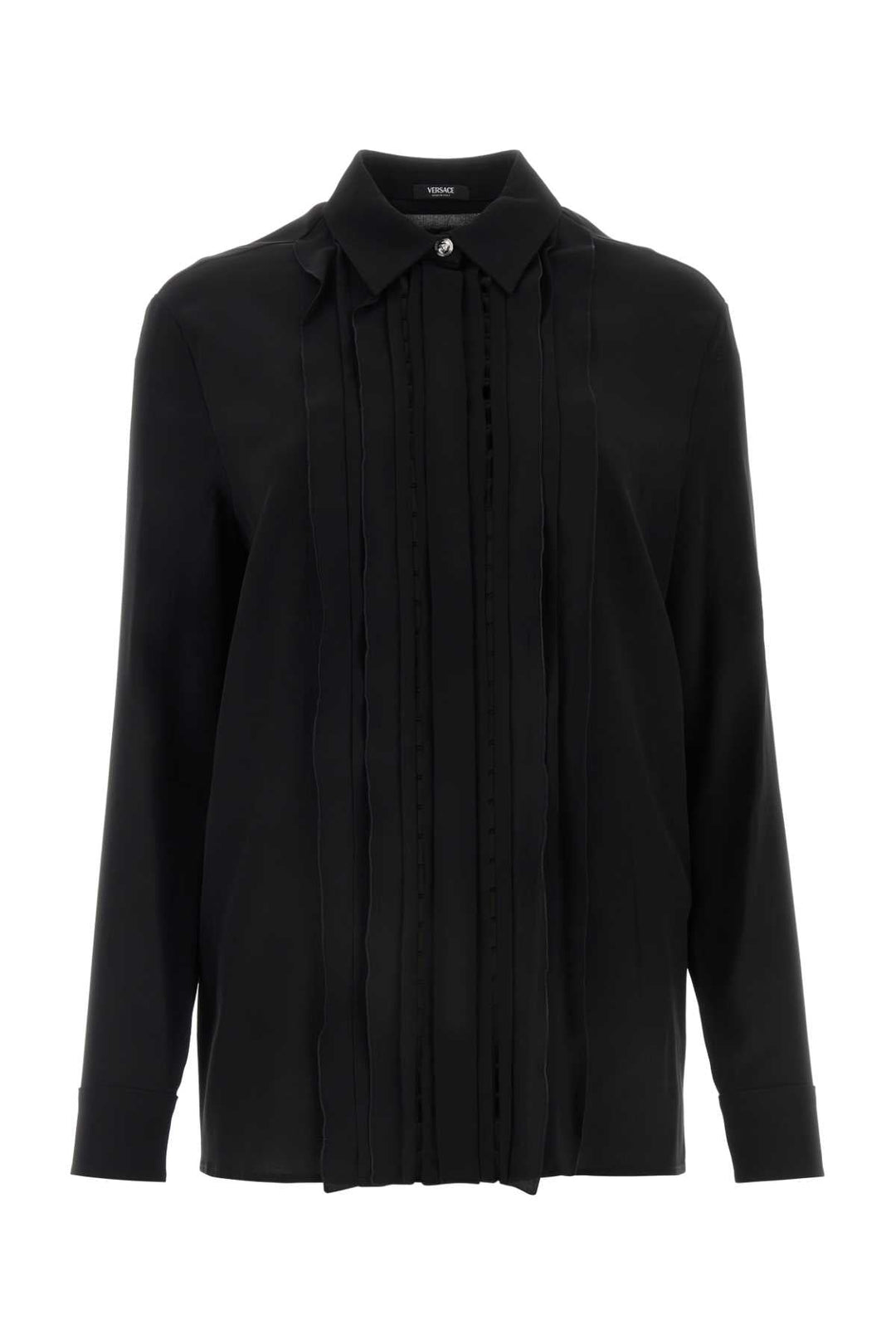 Versace Women Black Crepe Shirt