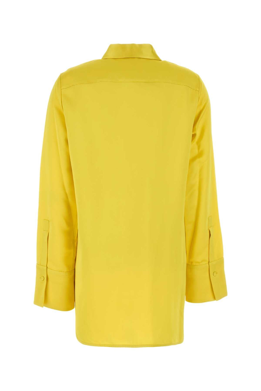 Jil Sander Women Yellow Satin Oversize Shirt