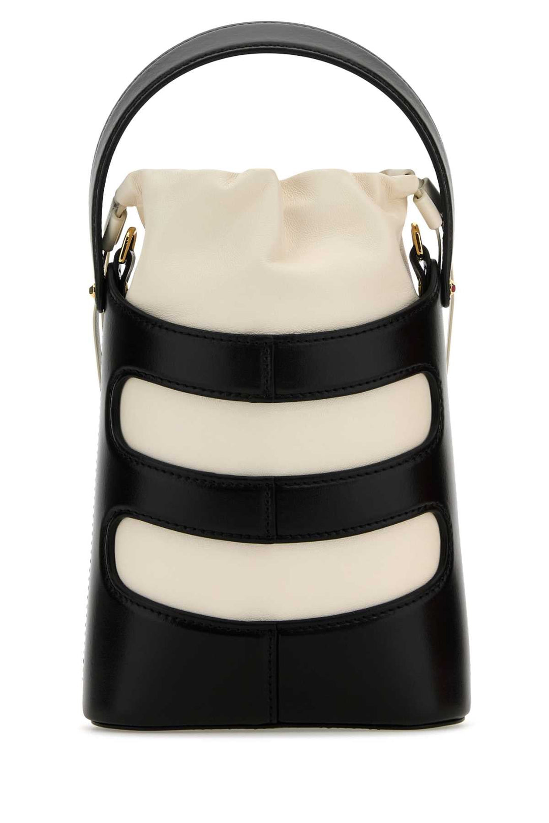 Alexander Mcqueen Women Two-Tone Leather Mini The Rise Bucket Bag