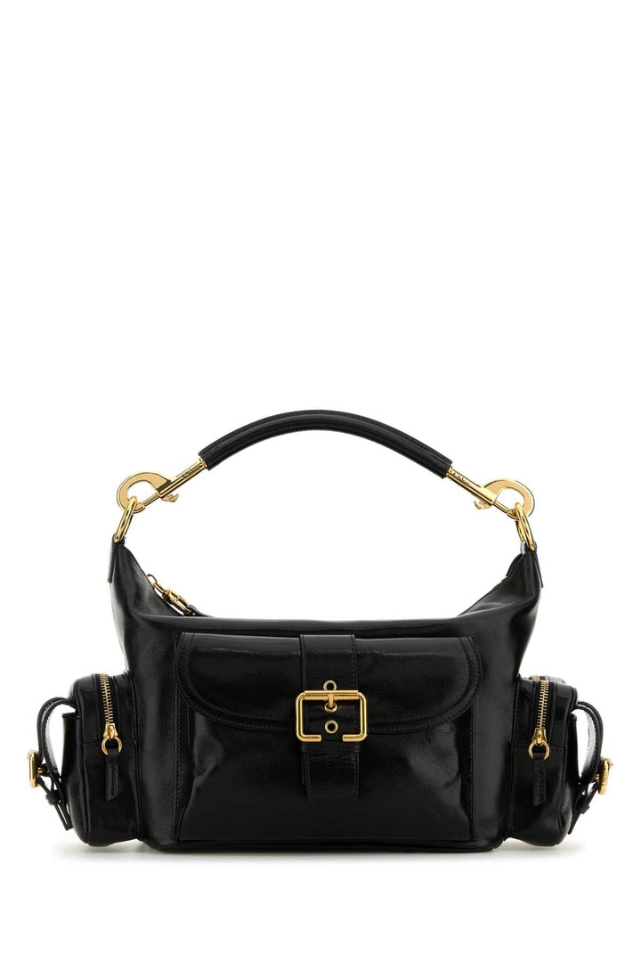 Chloe Women Black Leather Camera Bag Handbag