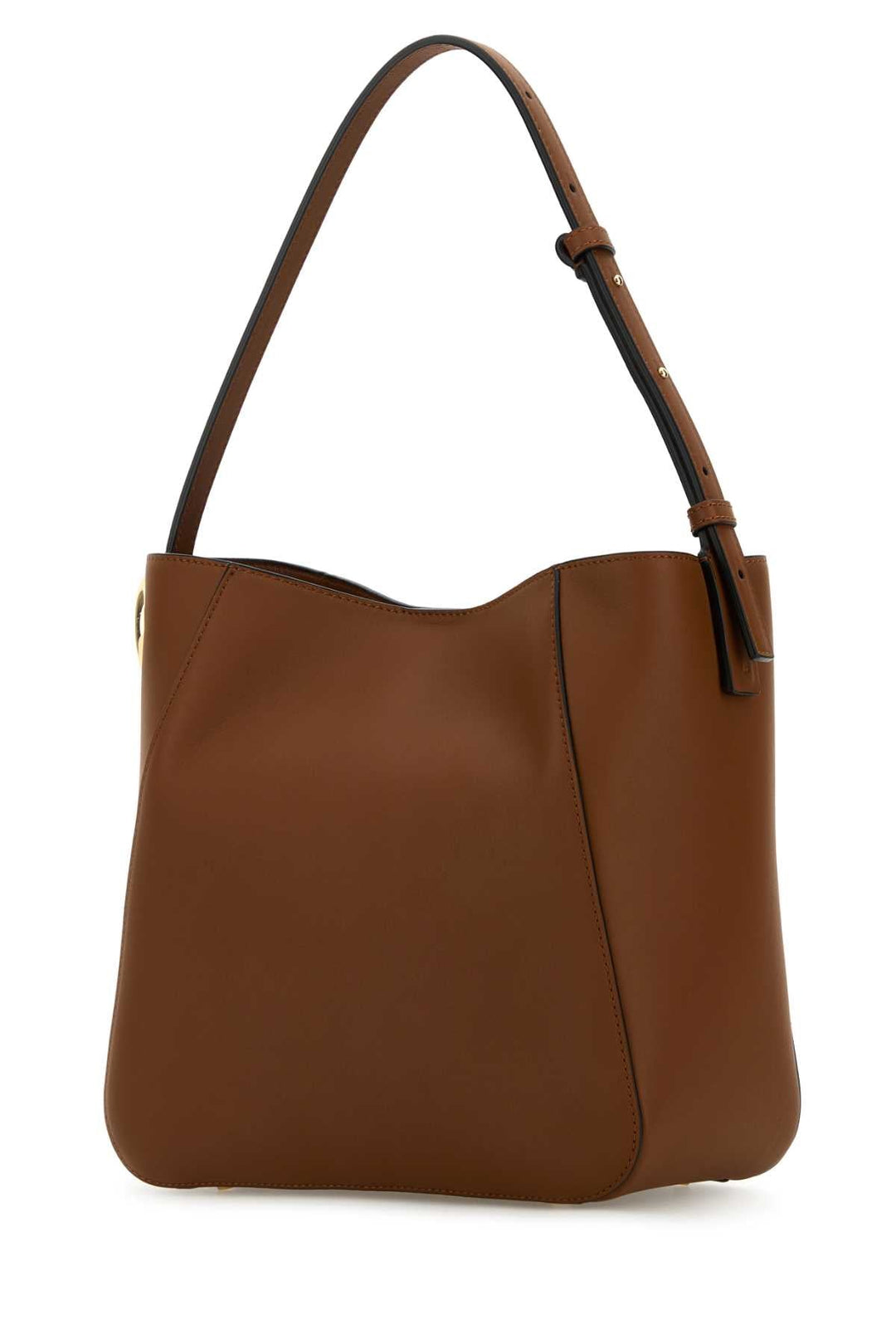 Valentino Garavani Women Brown Leather Vlogo Bucket Bag