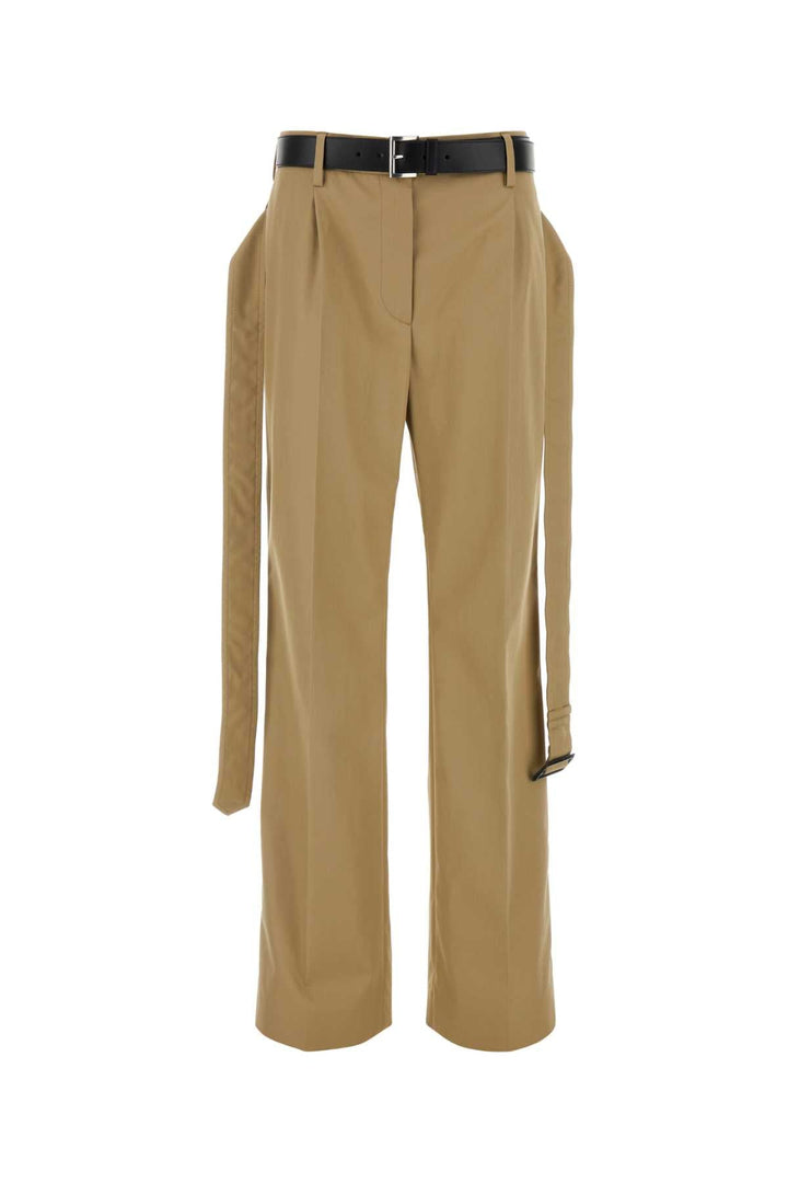 Prada Women Cappuccino Twill Pant
