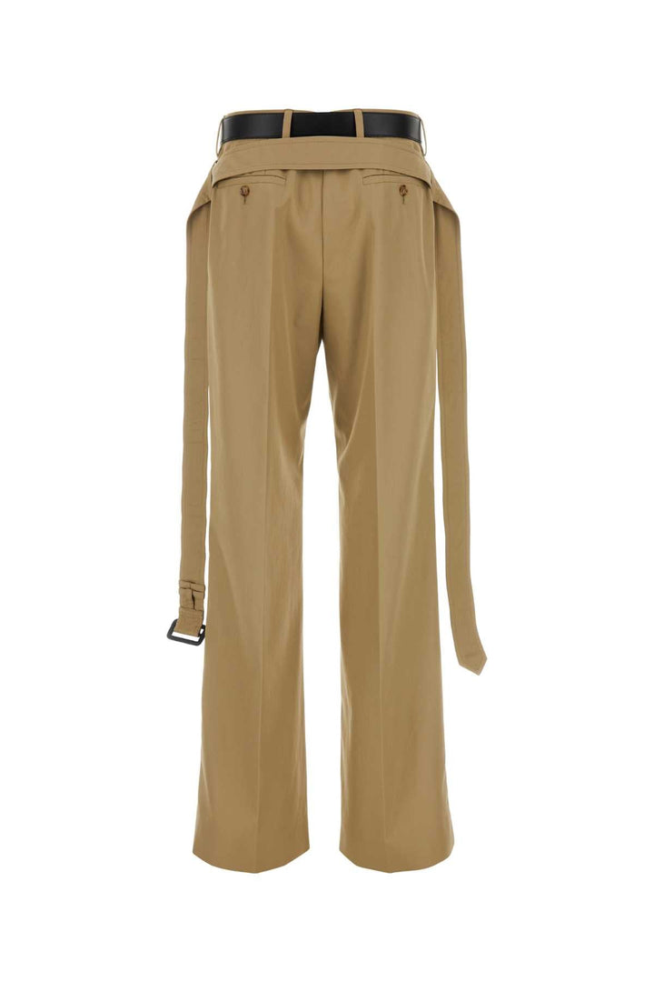 Prada Women Cappuccino Twill Pant
