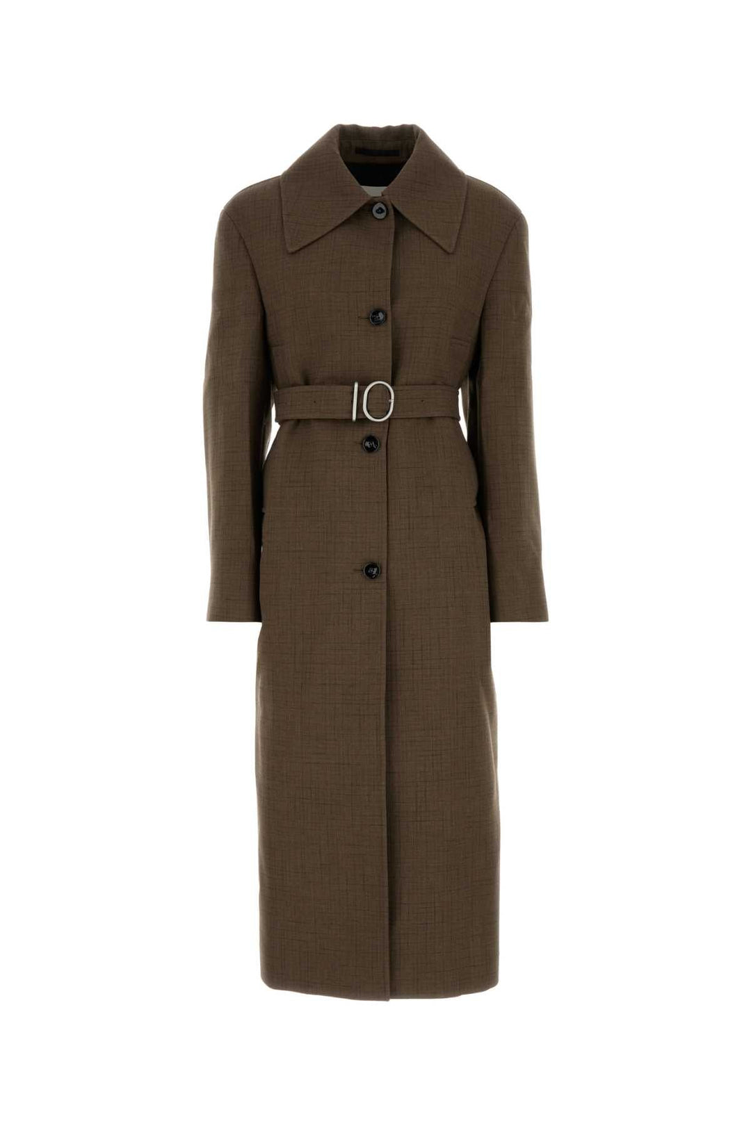 Jil Sander Women Embroidered Wool Blend Coat
