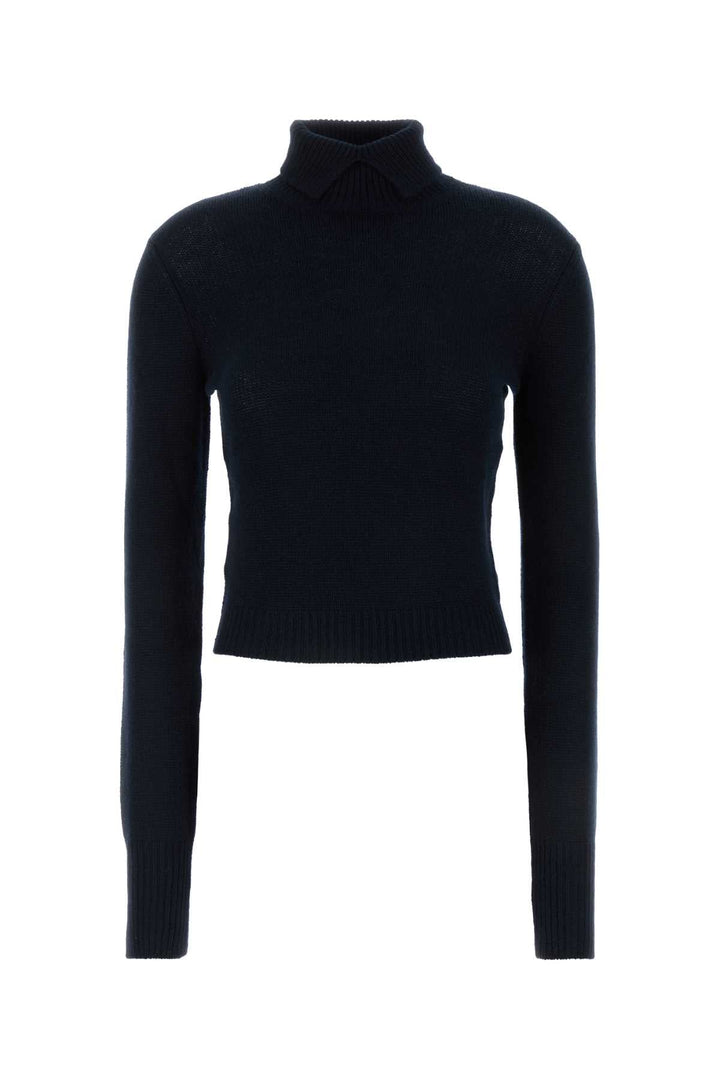 Prada Women Midnight Blue Cashmere Sweater
