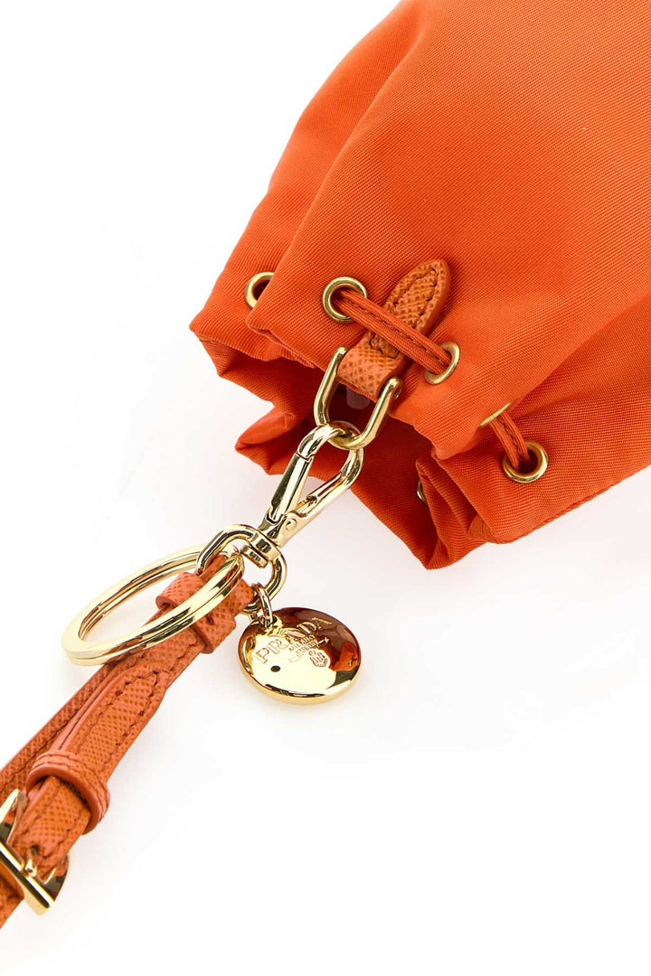 Prada Women Orange Re-Nylon Re-Edition 1978 Key Ring