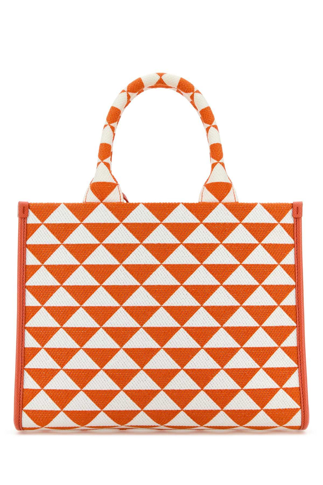 Prada Women Embroidered Fabric Small Symbole Shopping Bag