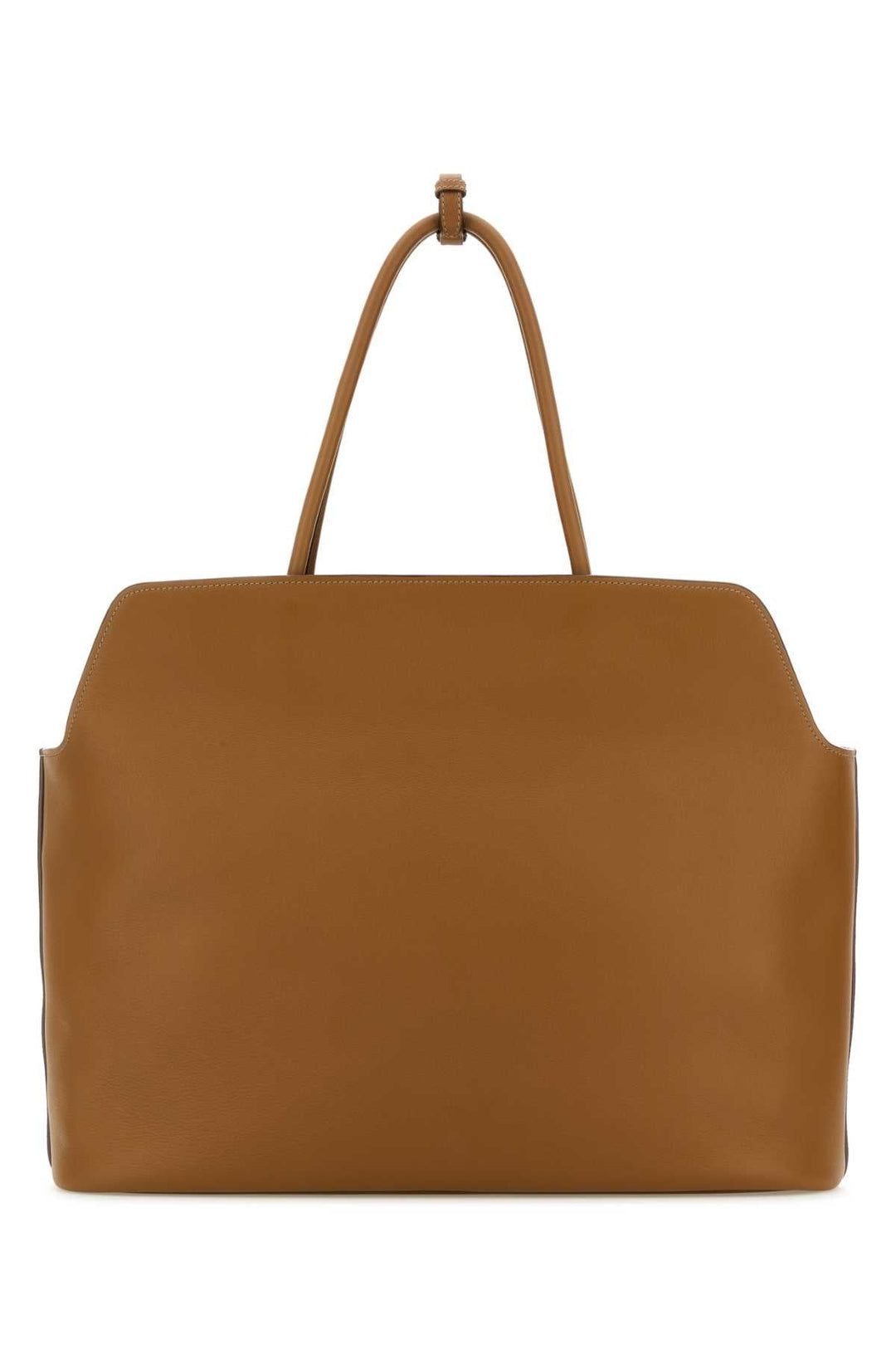 Prada Women Caramel Leather Shopping Bag