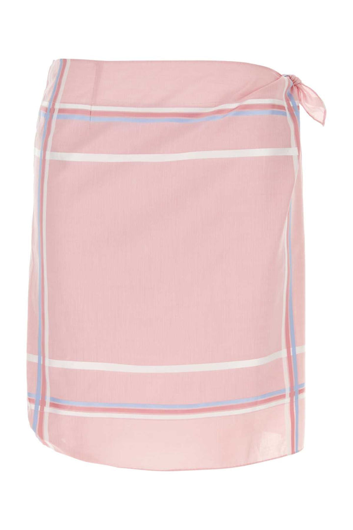 Prada Women Pink Cotton Skirt