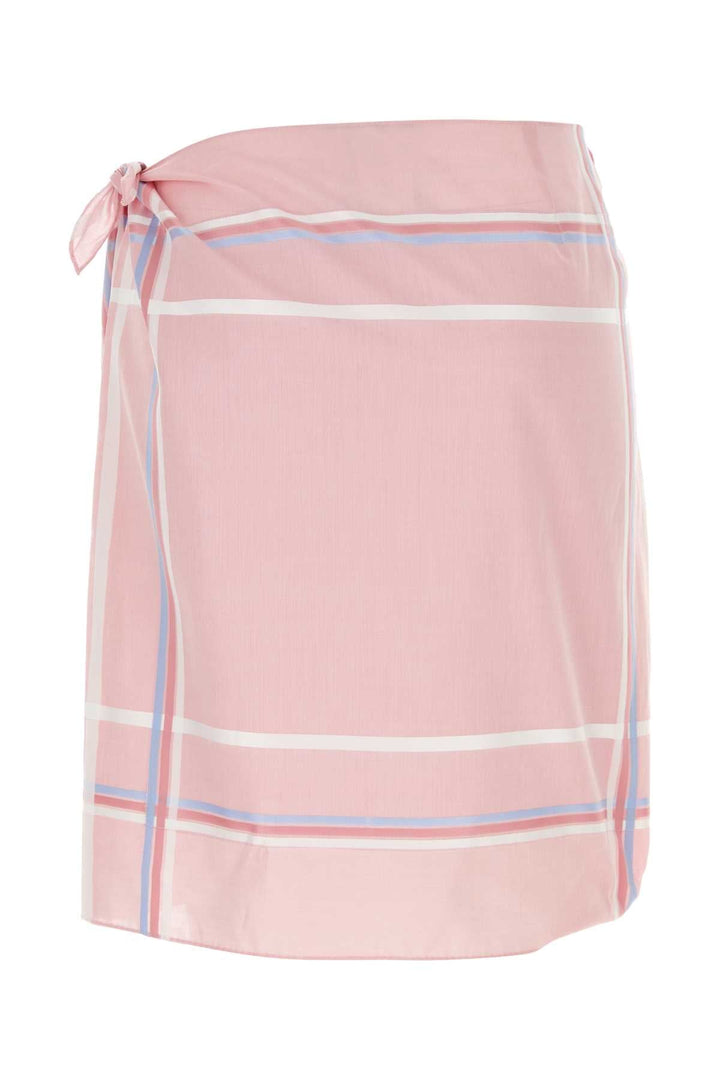 Prada Women Pink Cotton Skirt